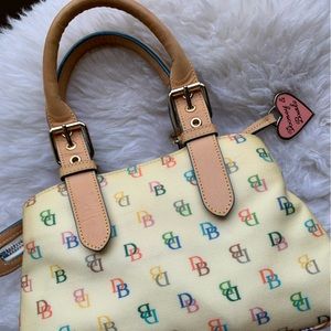 2004 Vintage Dooney and Bourke Multicolor Classic Signature Mini Bag